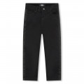 Cotton jeans with beading KARL LAGERFELD KIDS for GIRL