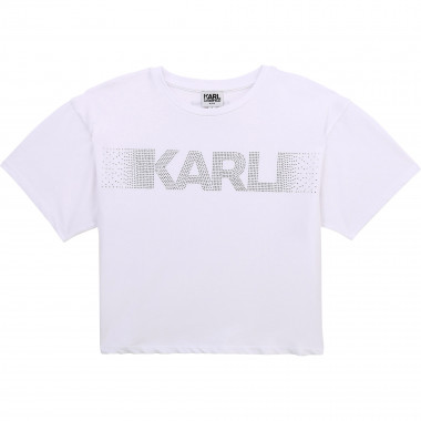 T-SHIRT KORTE MOUWEN KARL LAGERFELD KIDS Voor