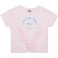 Novelty iridescent T-shirt KARL LAGERFELD KIDS for GIRL