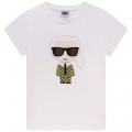 Short-sleeved T-shirt KARL LAGERFELD KIDS for GIRL