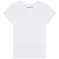 Tee-shirt manches courtes KARL LAGERFELD KIDS pour FILLE