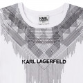 Tee-shirt manches courtes KARL LAGERFELD KIDS pour FILLE