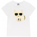 Short sleeves tee-shirt KARL LAGERFELD KIDS for GIRL