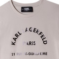 T-shirt van katoen en modal KARL LAGERFELD KIDS Voor