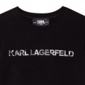 T-shirt avec imprimé placé KARL LAGERFELD KIDS pour FILLE