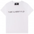 T-shirt with print on front KARL LAGERFELD KIDS for GIRL