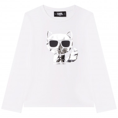 T-shirt manches longues KARL LAGERFELD KIDS pour FILLE