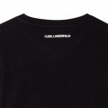 T-shirt avec imprimé KARL LAGERFELD KIDS pour FILLE