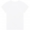 T-shirt with logo print KARL LAGERFELD KIDS for GIRL