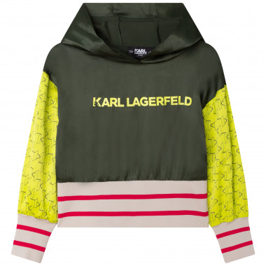 Sweatshirt met capuchon KARL LAGERFELD KIDS Voor