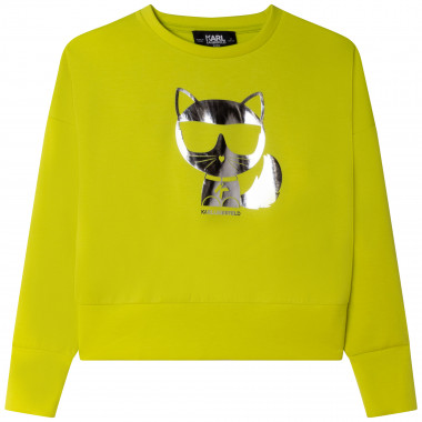 Cropped sweatshirt with print  for 