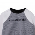 Sweat-shirt avec résille KARL LAGERFELD KIDS pour FILLE