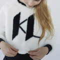 Sweat-shirt en polaire KARL LAGERFELD KIDS pour FILLE