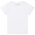 Cotton and modal T-shirt KARL LAGERFELD KIDS for GIRL