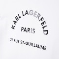 Baumwoll-Modal-T-Shirt KARL LAGERFELD KIDS Für MÄDCHEN