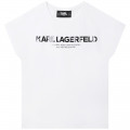 T-shirt à manches courtes KARL LAGERFELD KIDS pour FILLE