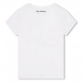 Rhinestone-patterned T-shirt KARL LAGERFELD KIDS for GIRL