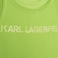 Bi-material vest KARL LAGERFELD KIDS for GIRL