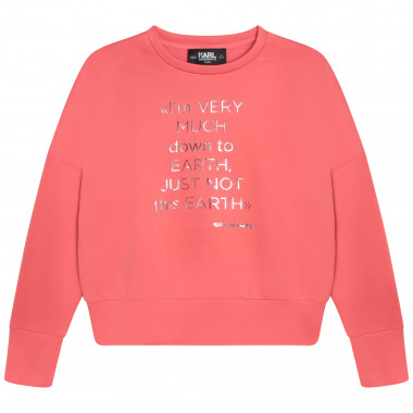 Sweatshirt with print KARL LAGERFELD KIDS for GIRL