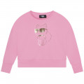 Sweatshirt with print KARL LAGERFELD KIDS for GIRL