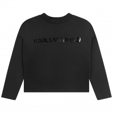 Sweatshirt with flocking KARL LAGERFELD KIDS for GIRL