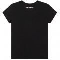 T-shirt manches courtes KARL LAGERFELD KIDS pour FILLE