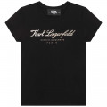 T-SHIRT MANGAS CURTAS KARL LAGERFELD KIDS para RAPARIGA