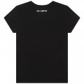 T-SHIRT MANGAS CURTAS KARL LAGERFELD KIDS para RAPARIGA