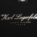 T-SHIRT MANGAS CURTAS KARL LAGERFELD KIDS para RAPARIGA