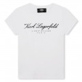 T-SHIRT MANGAS CURTAS KARL LAGERFELD KIDS para RAPARIGA