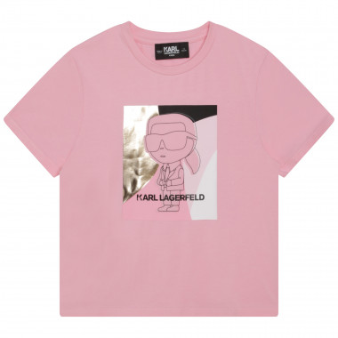 T-shirt cotone maniche corte KARL LAGERFELD KIDS Per BAMBINA