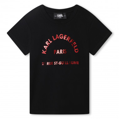 T-SHIRT MANGAS CURTAS KARL LAGERFELD KIDS para RAPARIGA