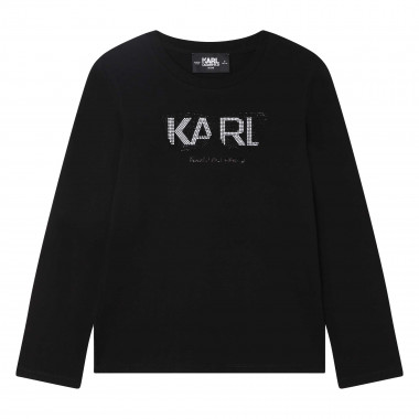 T-SHIRT MANGAS COMPRIDAS KARL LAGERFELD KIDS para RAPARIGA