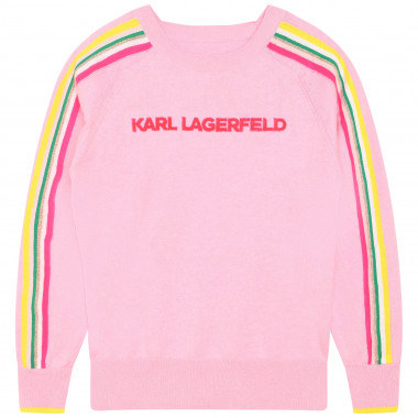 Cotton and cashmere jumper KARL LAGERFELD KIDS for GIRL