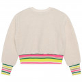 Sweat-shirt polaire moutonnée KARL LAGERFELD KIDS pour FILLE