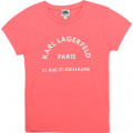 T-SHIRT KORTE MOUWEN KARL LAGERFELD KIDS Voor