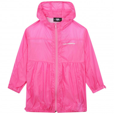 Water-repellent rain jacket KARL LAGERFELD KIDS for GIRL