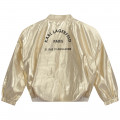 Metallic jacket KARL LAGERFELD KIDS for GIRL