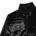 Sequinned party jacket KARL LAGERFELD KIDS for GIRL