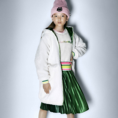 Parka réversible KARL LAGERFELD KIDS pour FILLE