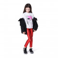 Coated puffer jacket KARL LAGERFELD KIDS for GIRL