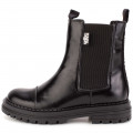 Leather Chelsea boots KARL LAGERFELD KIDS for GIRL