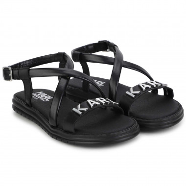 Sandalias con hebilla metálica KARL LARGERFELD KIDS para NIÑA