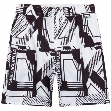 Printed bathing shorts KARL LAGERFELD KIDS for BOY