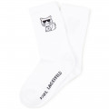 Tricot socks with motifs KARL LAGERFELD KIDS for UNISEX