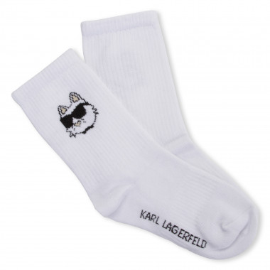 Gebreide sokken met motieven KARL LAGERFELD KIDS Voor