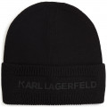 Rib-knit hat KARL LAGERFELD KIDS for BOY