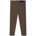 Cotton twill trousers KARL LAGERFELD KIDS for BOY