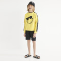 Plain Bermuda shorts with logo KARL LAGERFELD KIDS for BOY