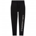 Jogging trousers with logo KARL LAGERFELD KIDS for BOY